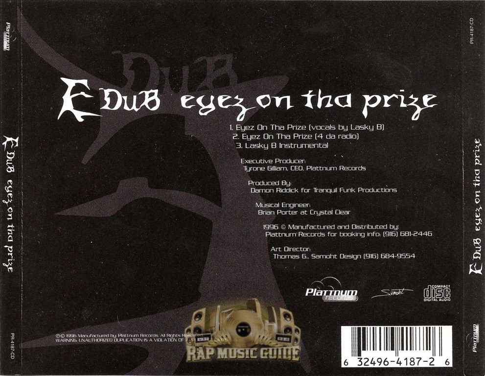 洋楽 e-dub EYEZ ON THE PRIZE E-Dub - Eyez On Tha Prize: CD | Rap Music Guide